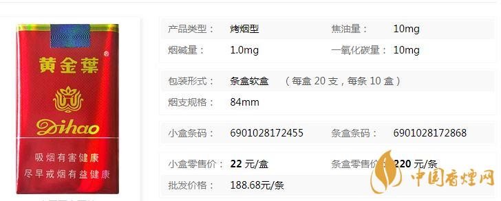 黃金葉一代天驕多少錢一盒？黃金葉一代天驕價格一覽