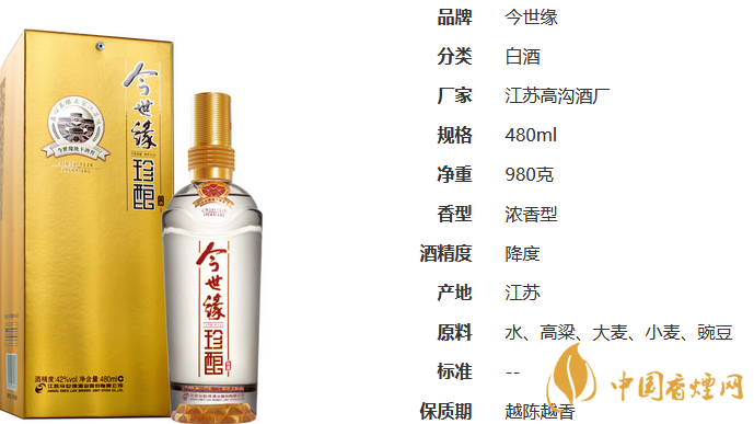 今世緣珍釀42度多少錢(qián)一瓶 今世緣珍釀42度價(jià)格